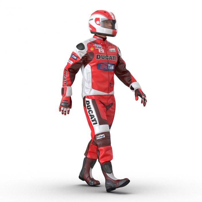 3D model Motorcycle Rider 2 Rigged