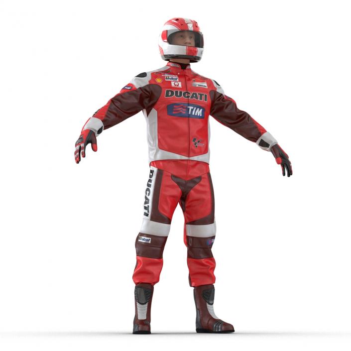 3D model Motorcycle Rider 2 Rigged