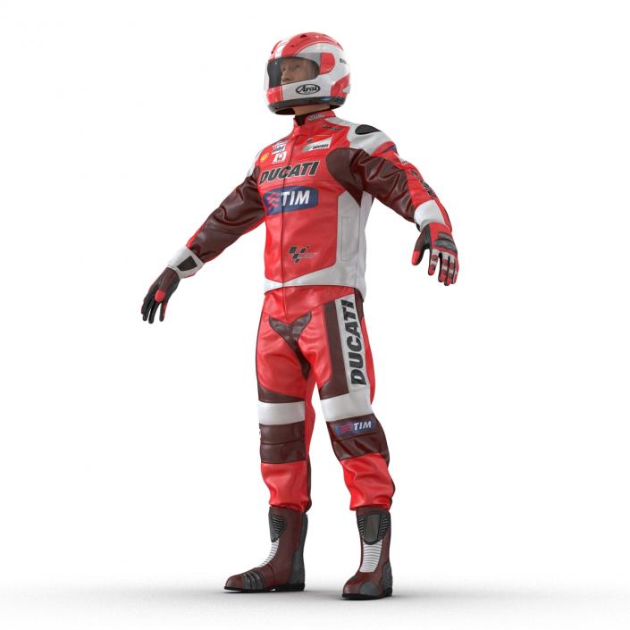 3D model Motorcycle Rider 2 Rigged