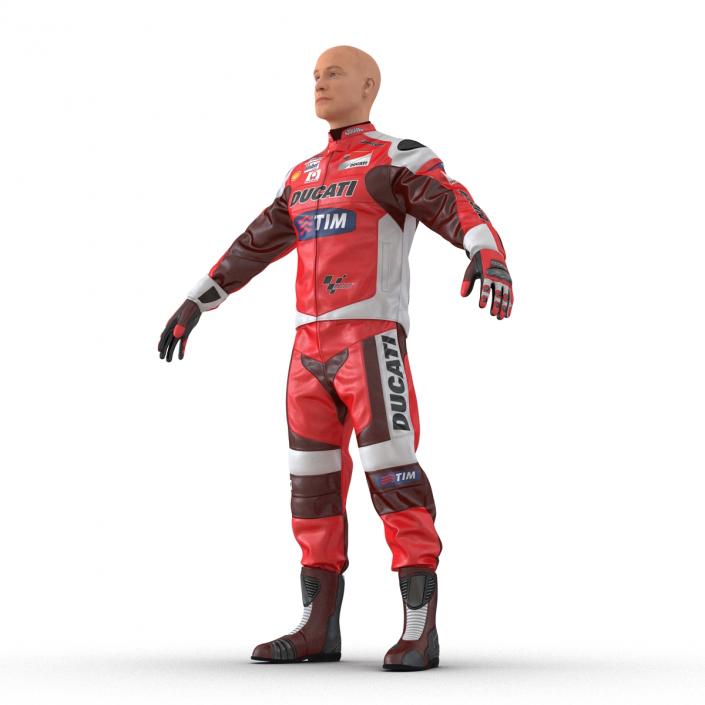 3D model Motorcycle Rider 2 Rigged