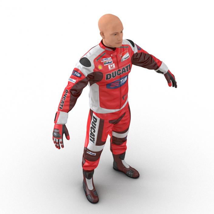 3D model Motorcycle Rider 2 Rigged