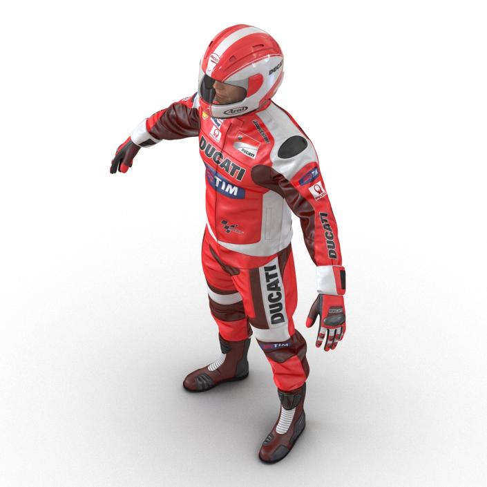 3D model Motorcycle Rider 2 Rigged