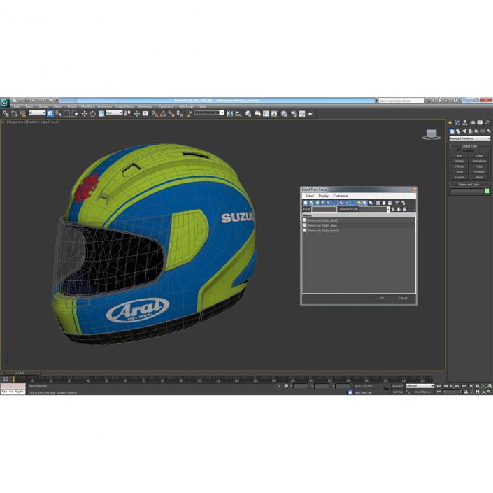 Motorcycle Helmet 2 3D model