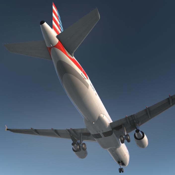 Airbus A320 American Airlines 3D model