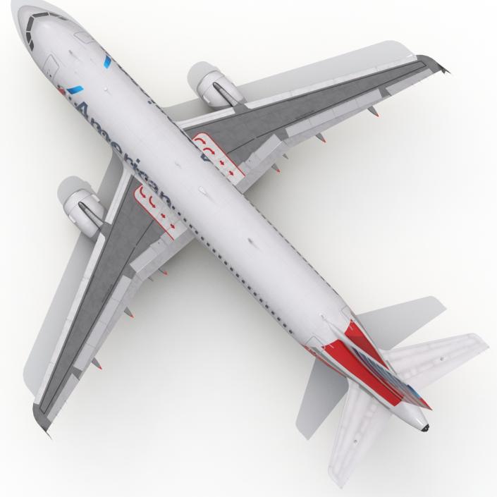 Airbus A320 American Airlines 3D model