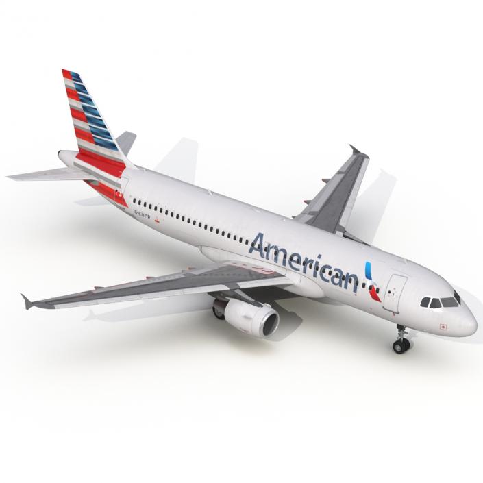 Airbus A320 American Airlines 3D model