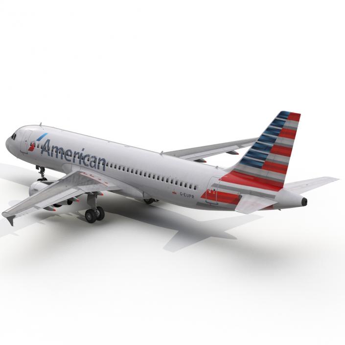 Airbus A320 American Airlines 3D model