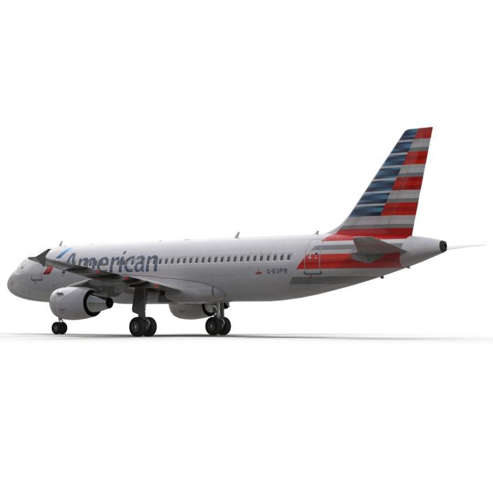 Airbus A320 American Airlines 3D model