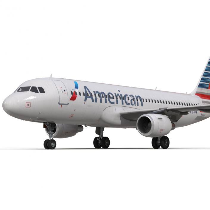 Airbus A320 American Airlines 3D model