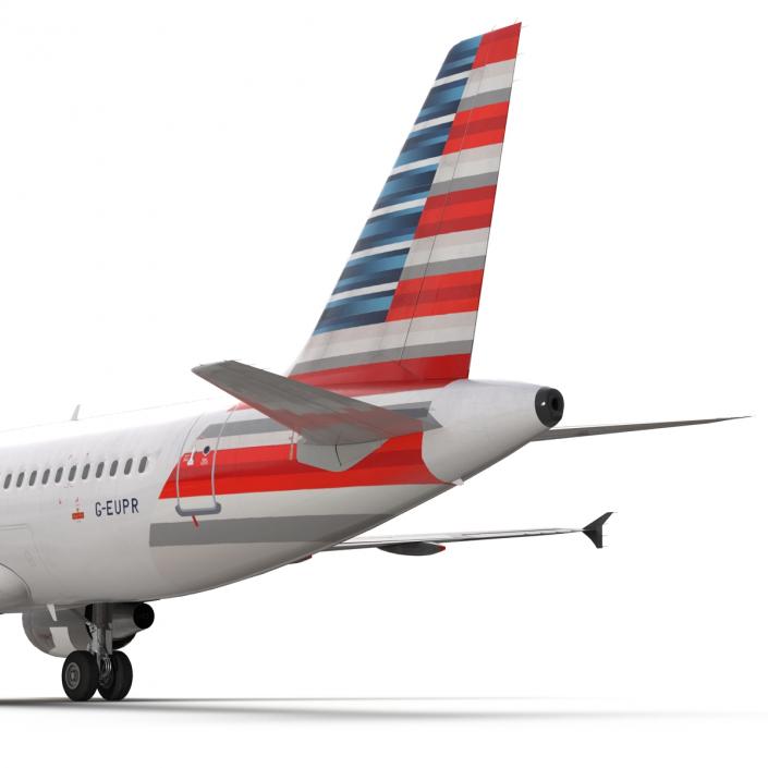 Airbus A320 American Airlines 3D model