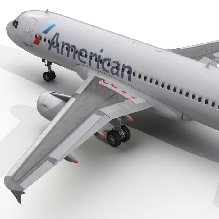 Airbus A320 American Airlines 3D model