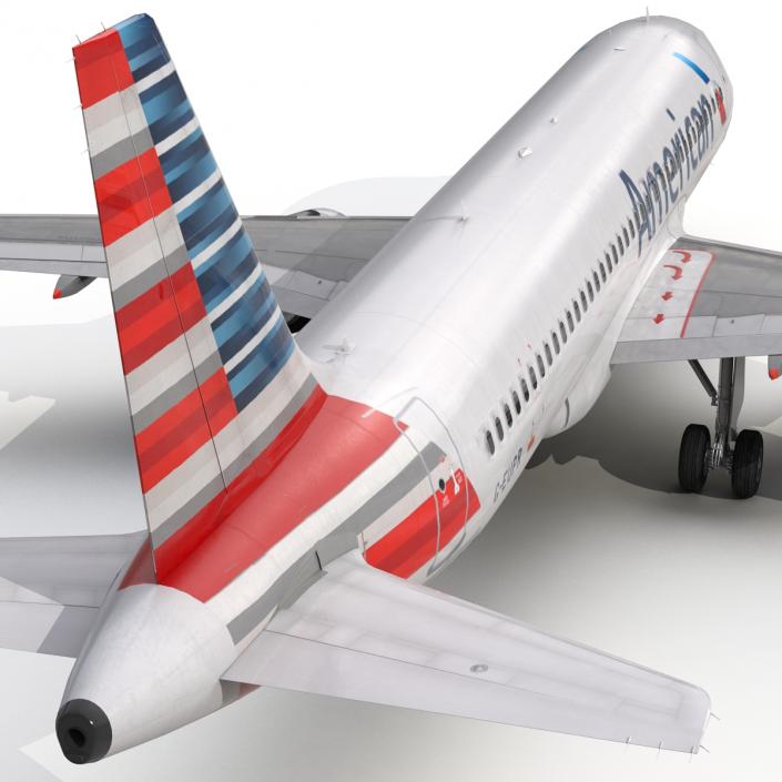 Airbus A320 American Airlines 3D model