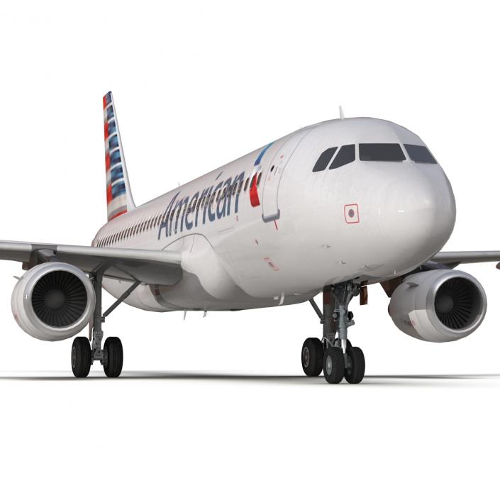 Airbus A320 American Airlines 3D model