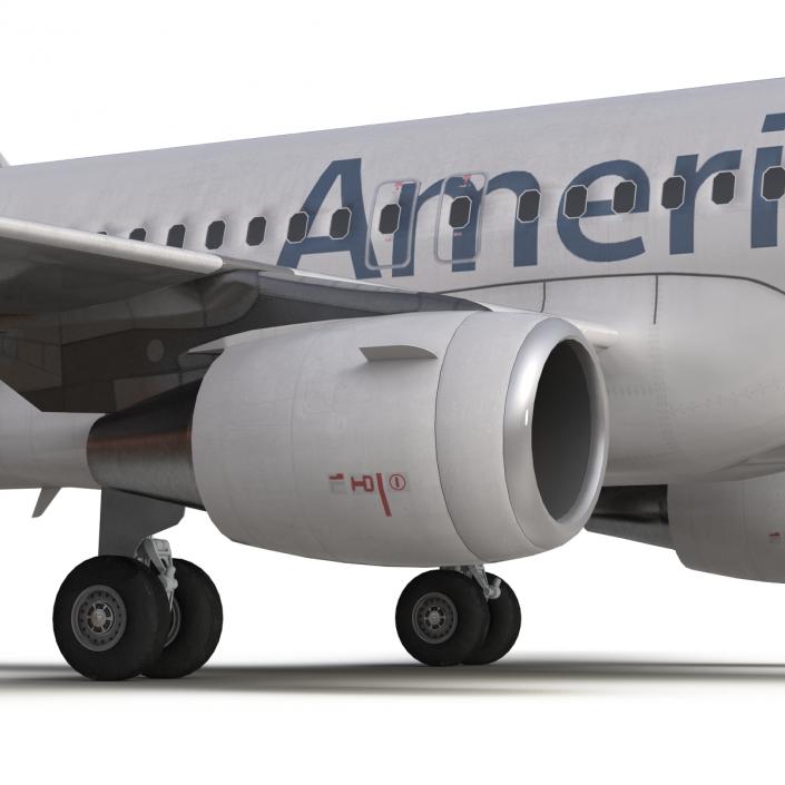 Airbus A320 American Airlines 3D model