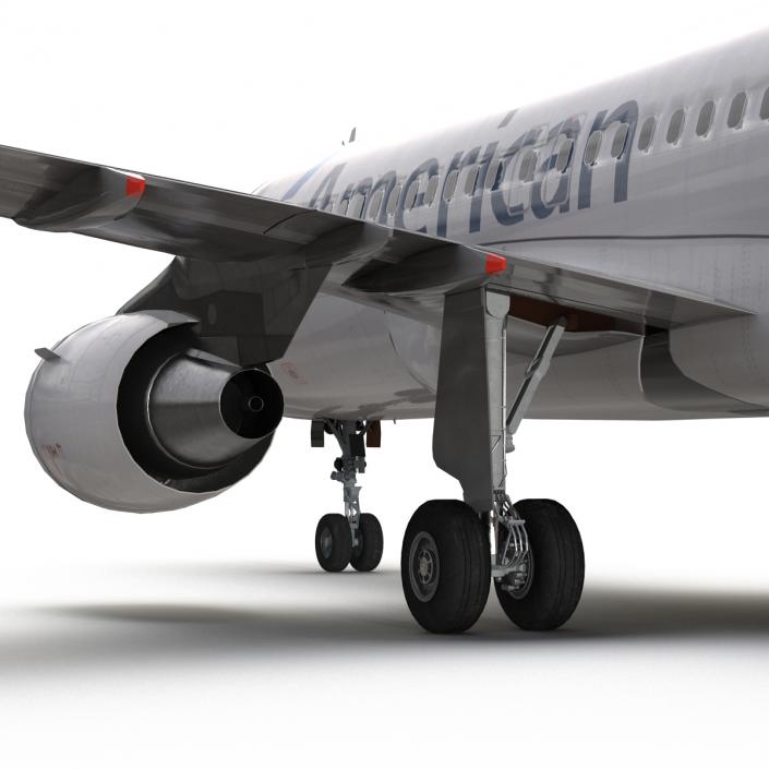 Airbus A320 American Airlines 3D model