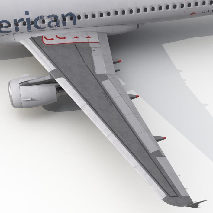 Airbus A320 American Airlines 3D model