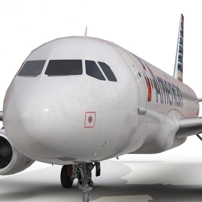 Airbus A320 American Airlines 3D model