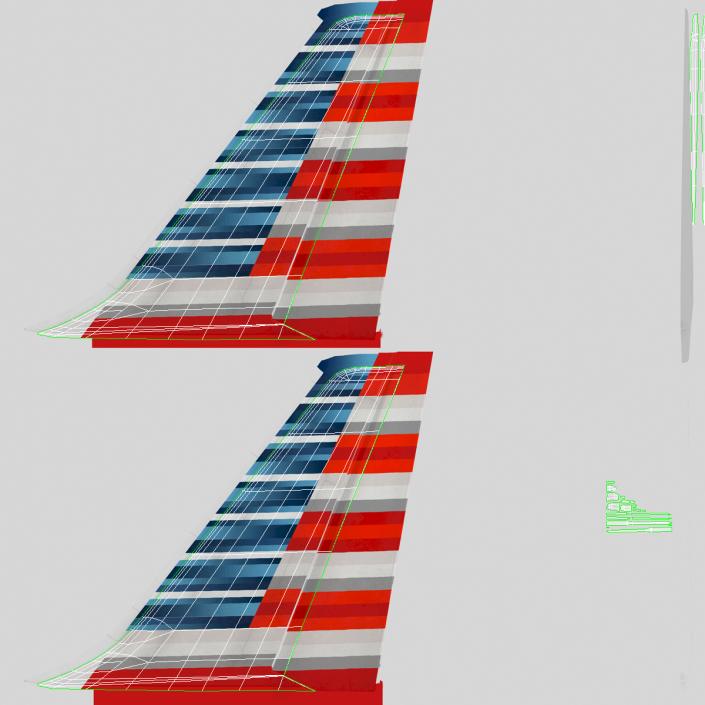 Airbus A320 American Airlines 3D model