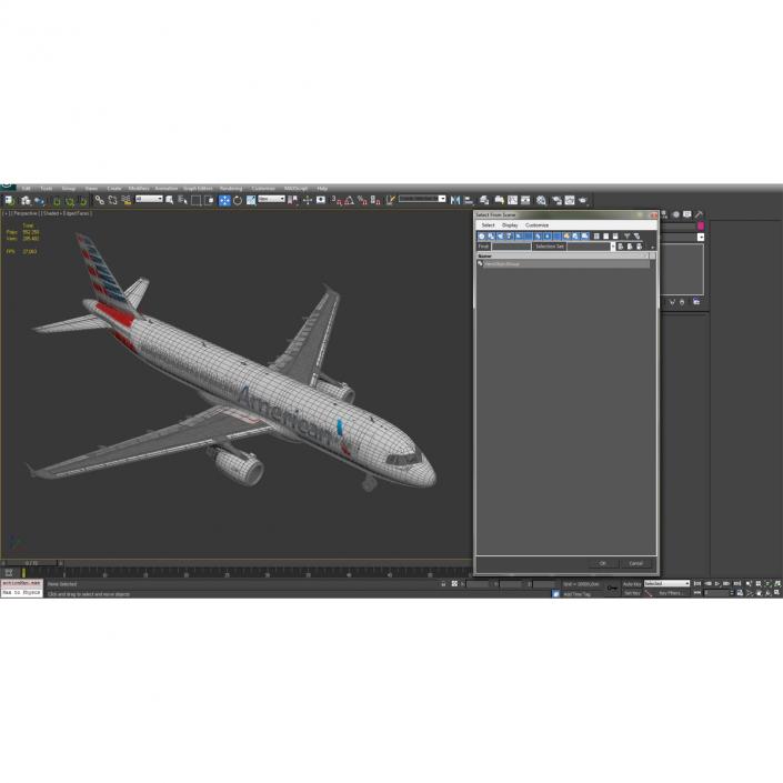 Airbus A320 American Airlines 3D model