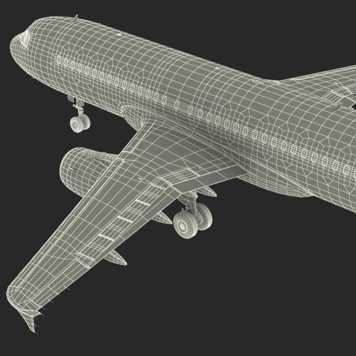 Airbus A320 American Airlines 3D model