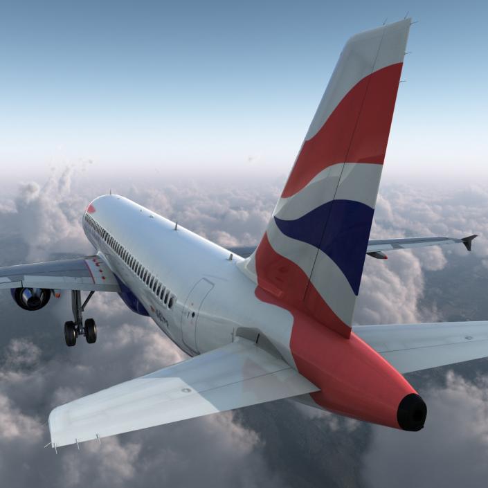 Airbus A320 British Airways 3D