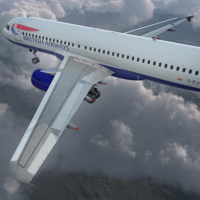 Airbus A320 British Airways 3D