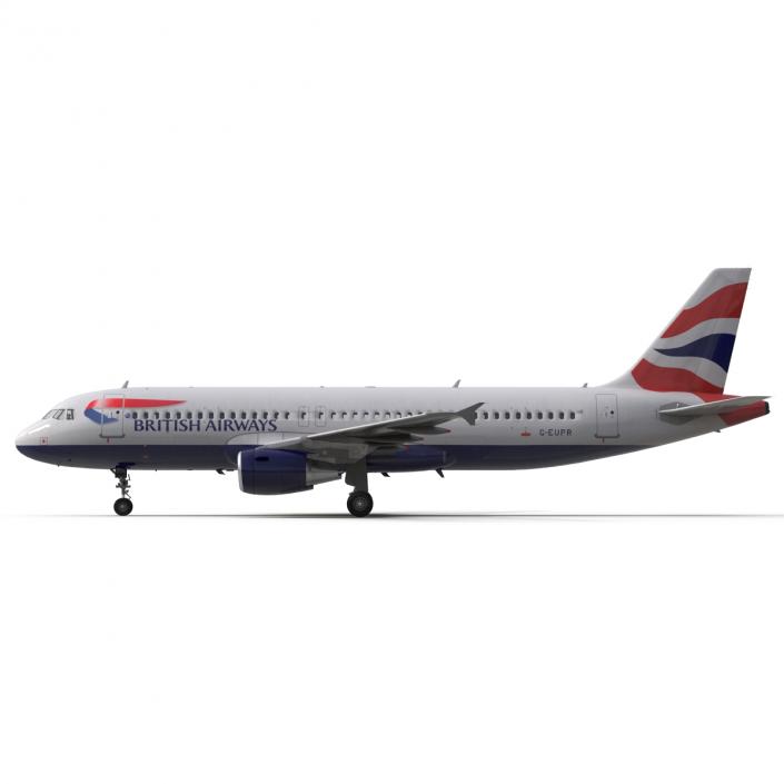 Airbus A320 British Airways 3D