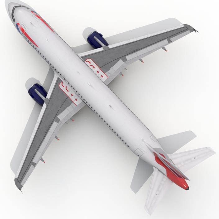 Airbus A320 British Airways 3D