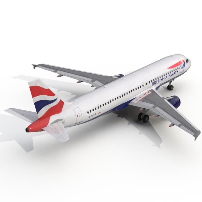 Airbus A320 British Airways 3D