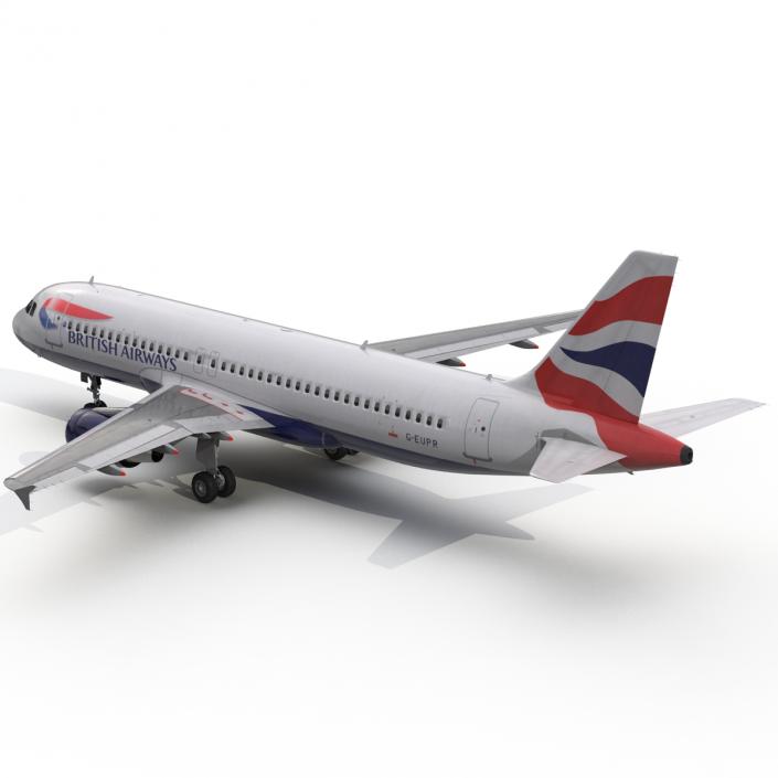 Airbus A320 British Airways 3D