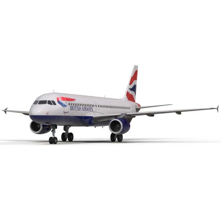 Airbus A320 British Airways 3D