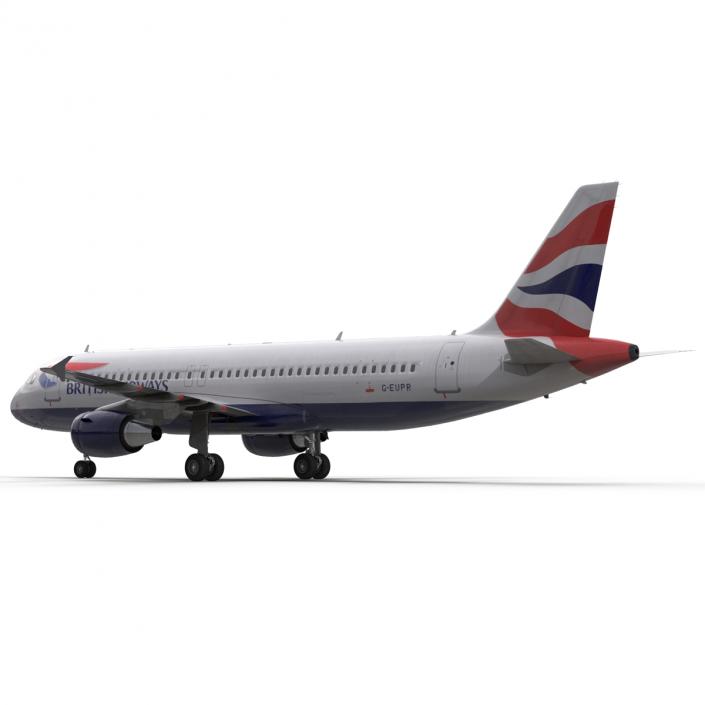 Airbus A320 British Airways 3D