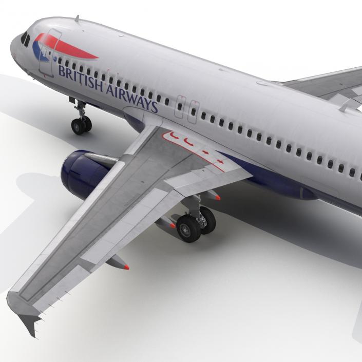 Airbus A320 British Airways 3D