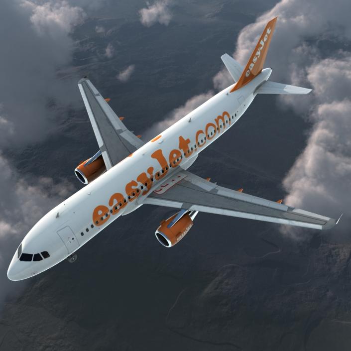 Airbus A320 EasyJet 3D model