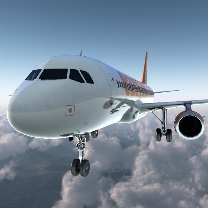 Airbus A320 EasyJet 3D model