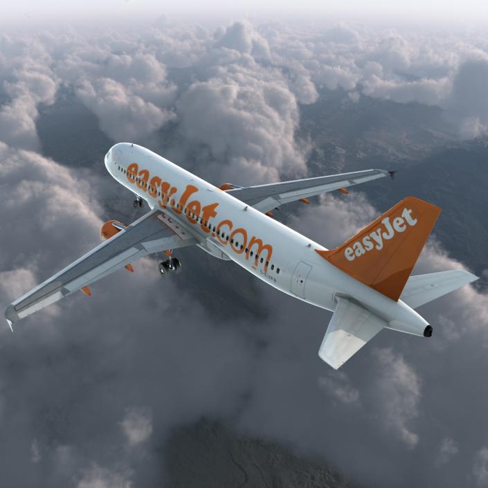 Airbus A320 EasyJet 3D model