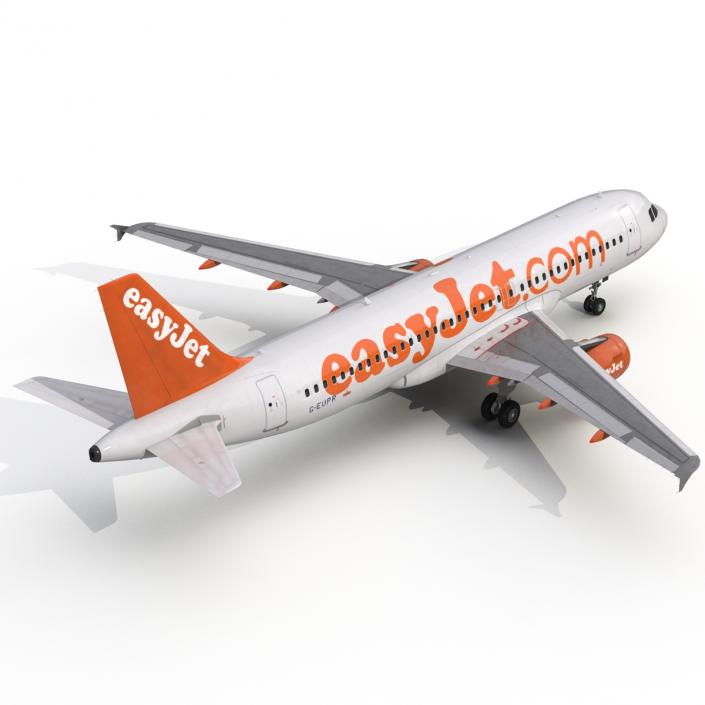 Airbus A320 EasyJet 3D model