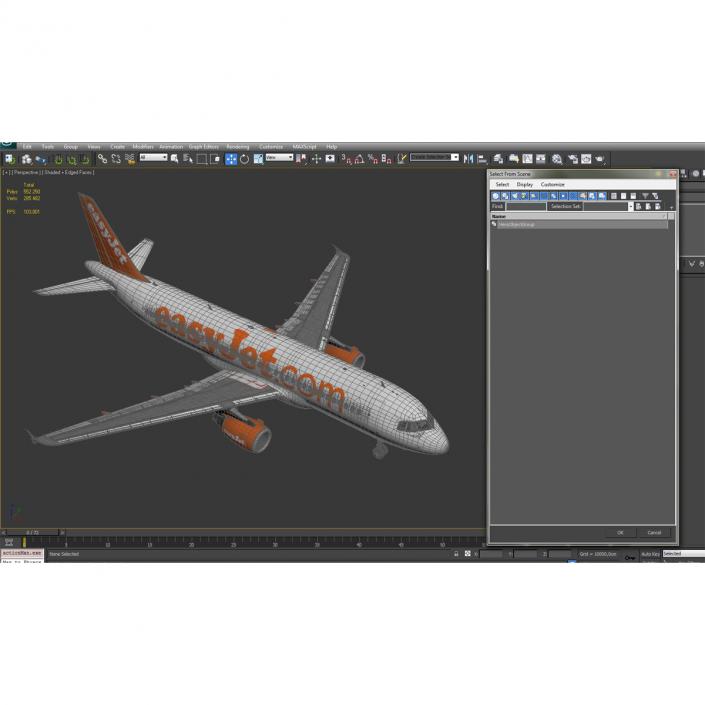 Airbus A320 EasyJet 3D model