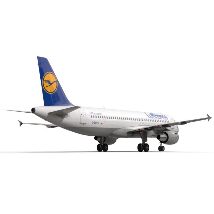 3D Airbus A320 Lufthansa