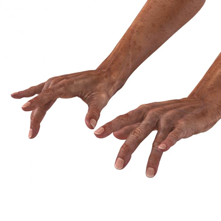 3D model Old Man Hands Rigged