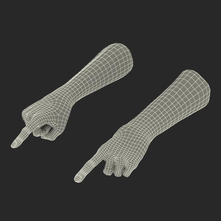 3D model Old Man Hands Rigged