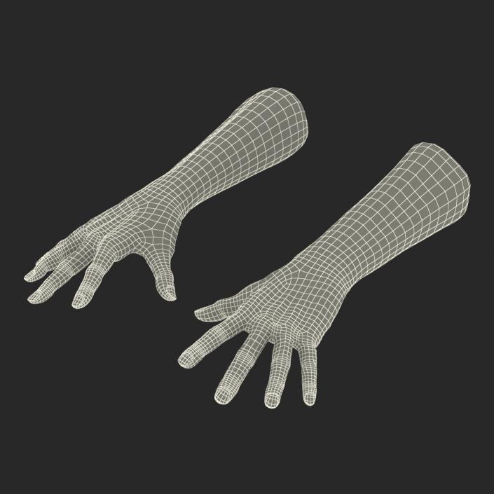 3D model Old Man Hands Rigged