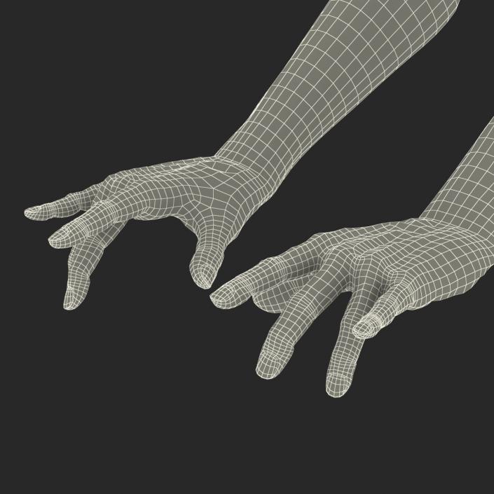 3D model Old Man Hands Rigged