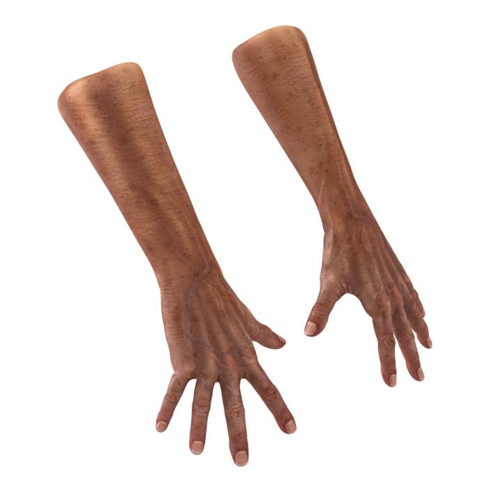 3D model Old Man Hands Pose 4