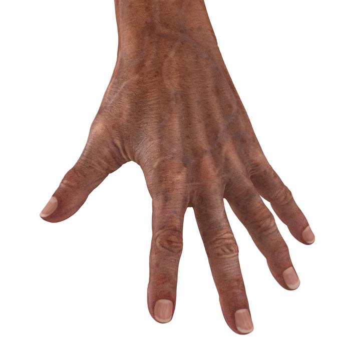 3D model Old Man Hands Pose 4