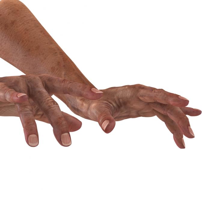 3D model Old Man Hands Pose 3