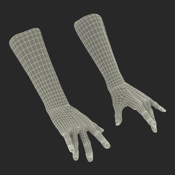 3D model Old Man Hands Pose 3