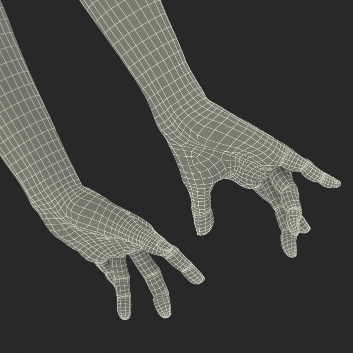 3D model Old Man Hands Pose 3