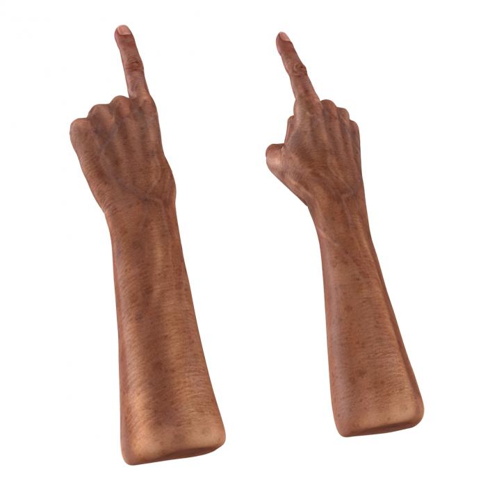 3D model Old Man Hands Pose 2