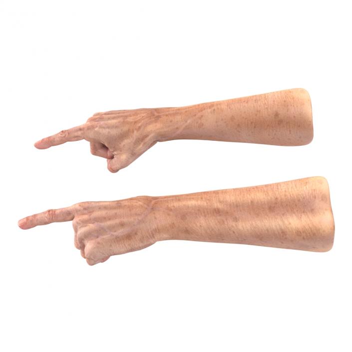 Old Man Hands 3 Pose 2 3D